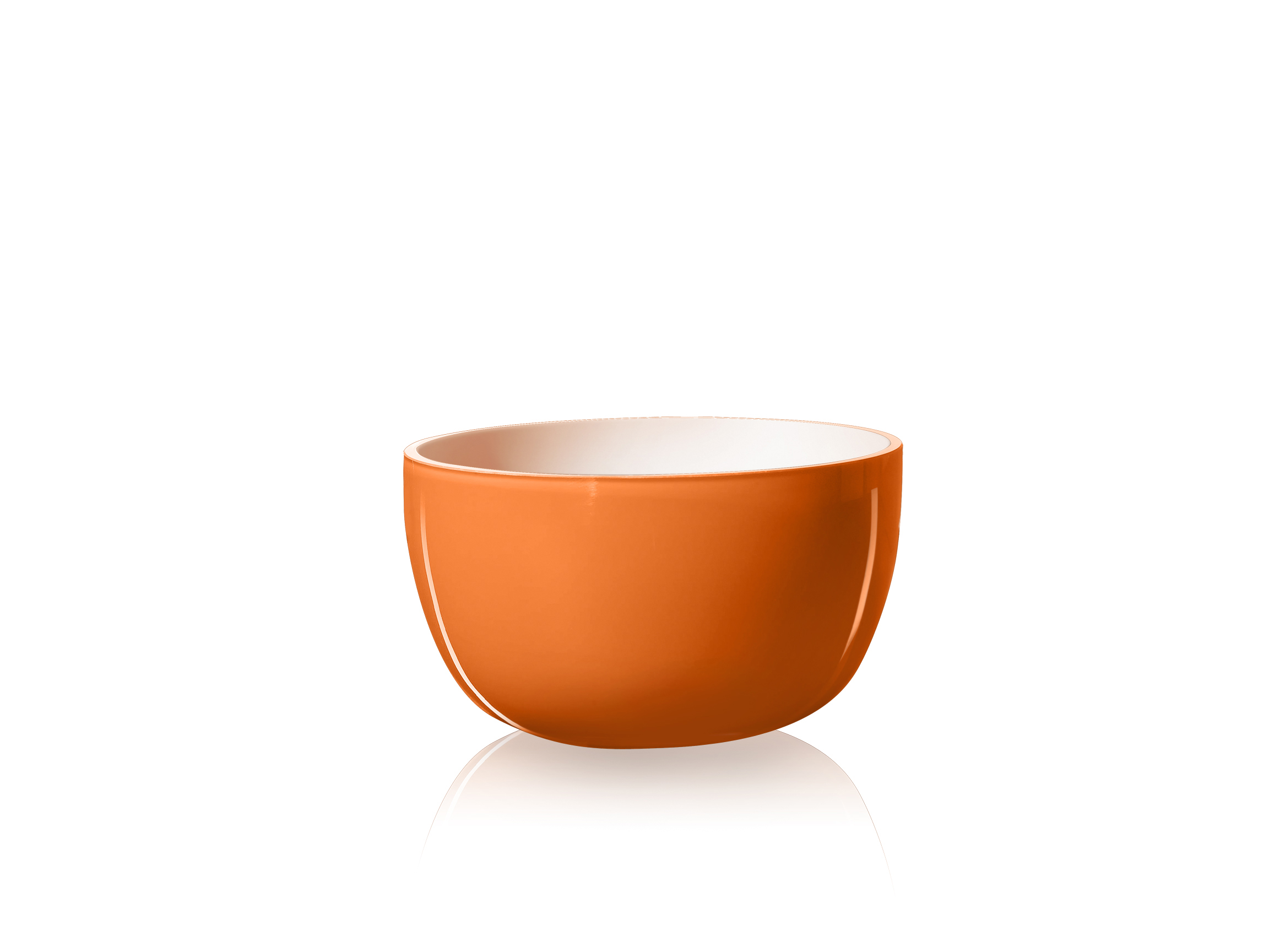 81401-PIET HEIN Bowl dia. 10 cm. Glass ORANGE-OPAL